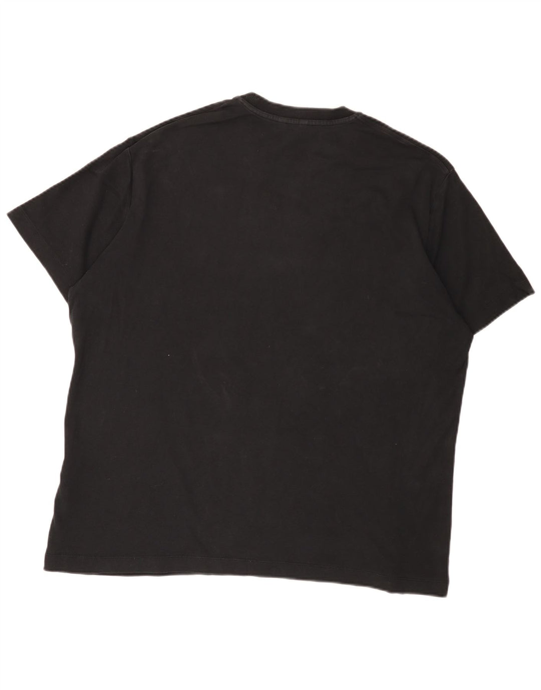Massimo Dutti Herren T-Shirt Top 2XL Schwarz Baumwolle