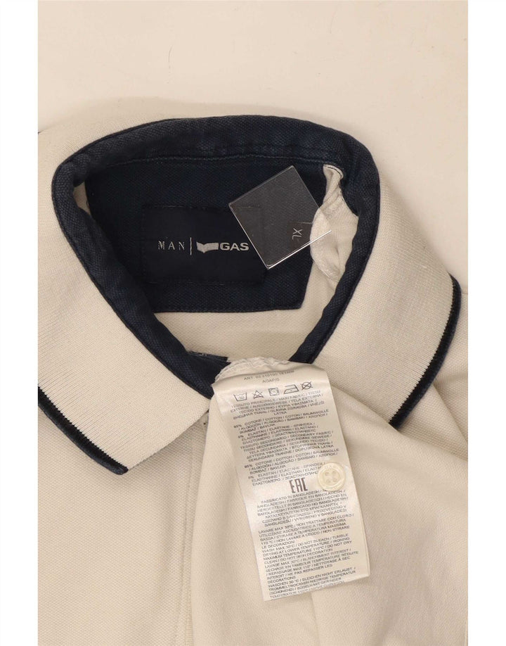 Gas Herren Poloshirt XL Weiße Baumwolle