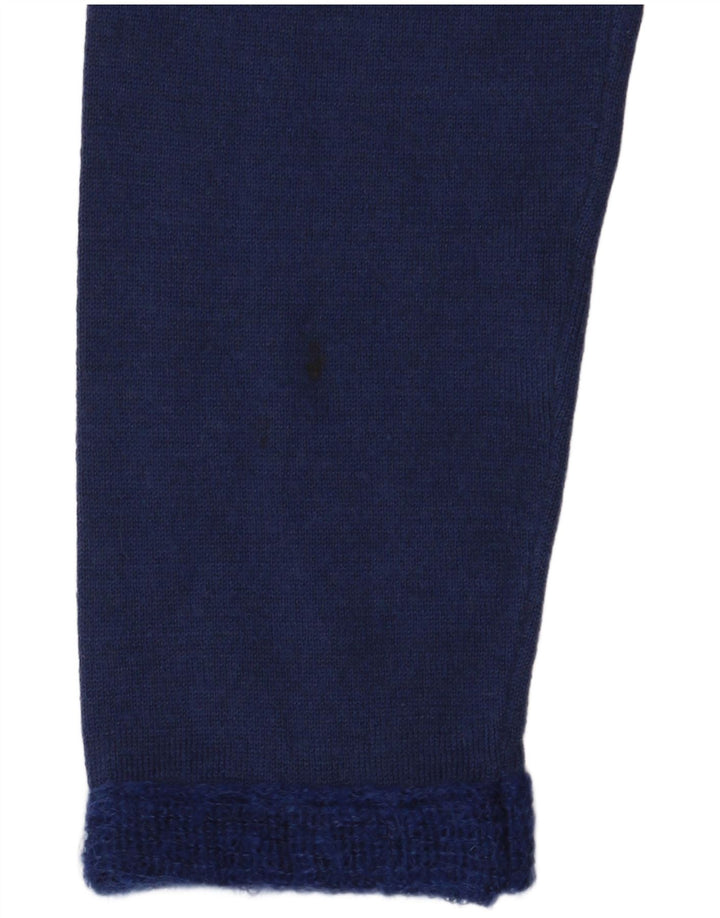 Guess Damen Marciano Rollkragenpullover Pullover US 3 Small Marineblaue Wolle