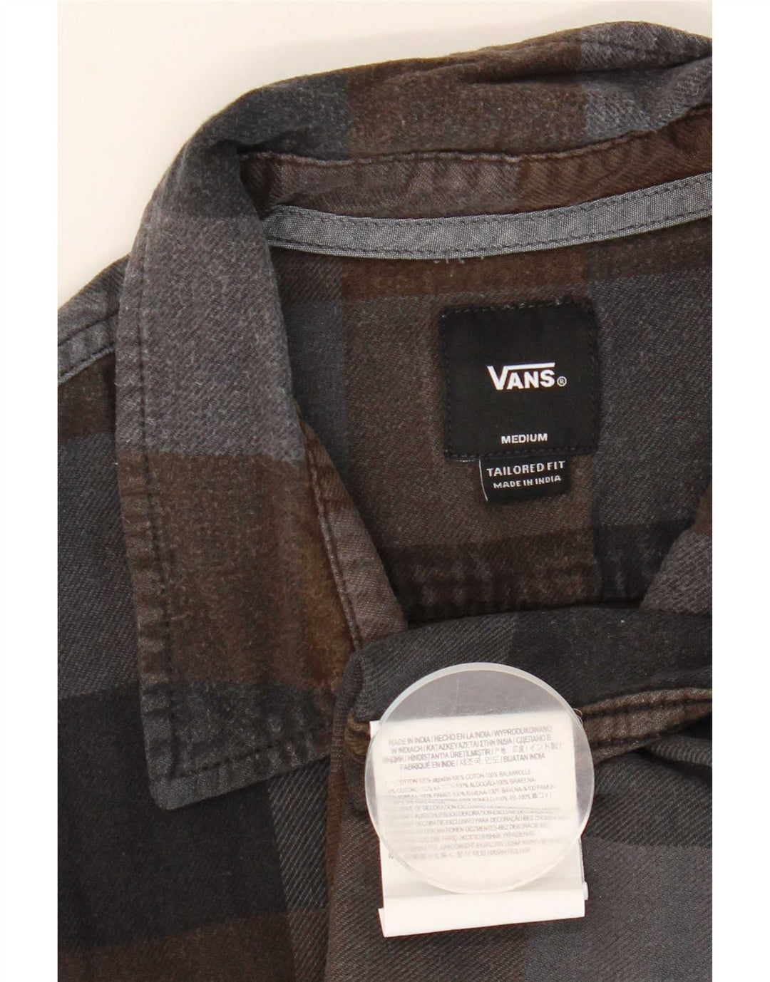 Vans Tailored Fit Flanellhemd für Herren, mittelgroß, mehrfarbig, kariert, Baumwolle
