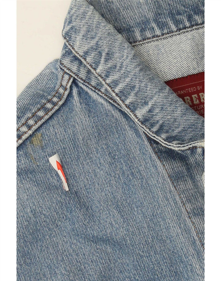 Carrera Herren Jeansjacke UK 40 Große blaue Baumwolle