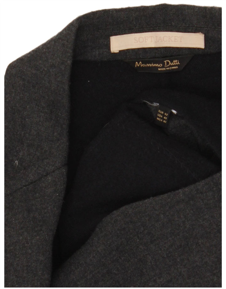 Massimo Dutti Herren 2-Knopf-Blazerjacke EU 52 Large Grau