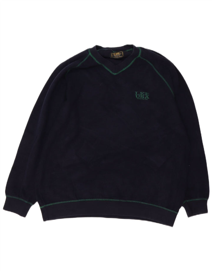 LEE Herren Sweatshirt Pullover XL Marineblau Baumwolle