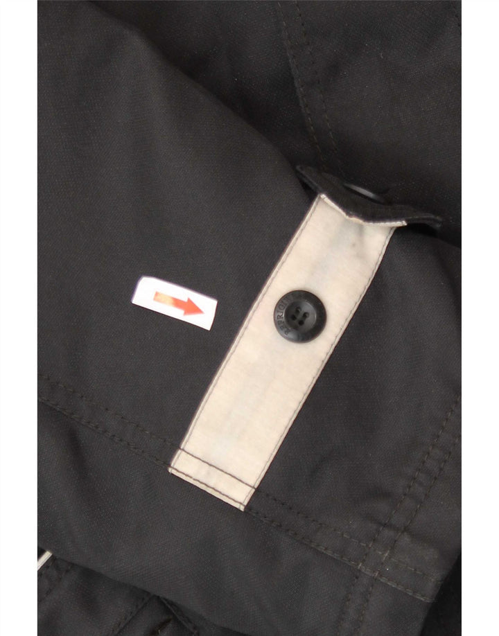 Refrigiwear Herren Parka Jacke UK 38 Medium Schwarz Polyester