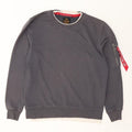 Alpha Industries Herren-Sweatshirt mit Grafik, Größe S, Grau, Baumwolle