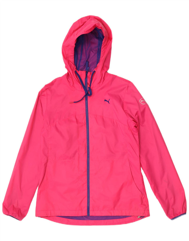 Puma Damen Regenjacke mit Kapuze UK 12 Mittelrosa
