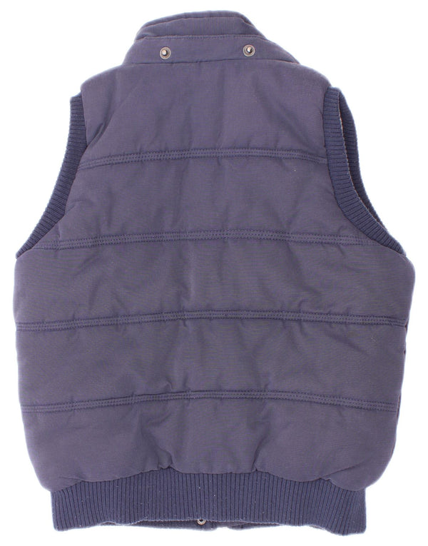Wattierte Weste für Mädchen von Fat Face, 6–7 Jahre, marineblaues Nylon