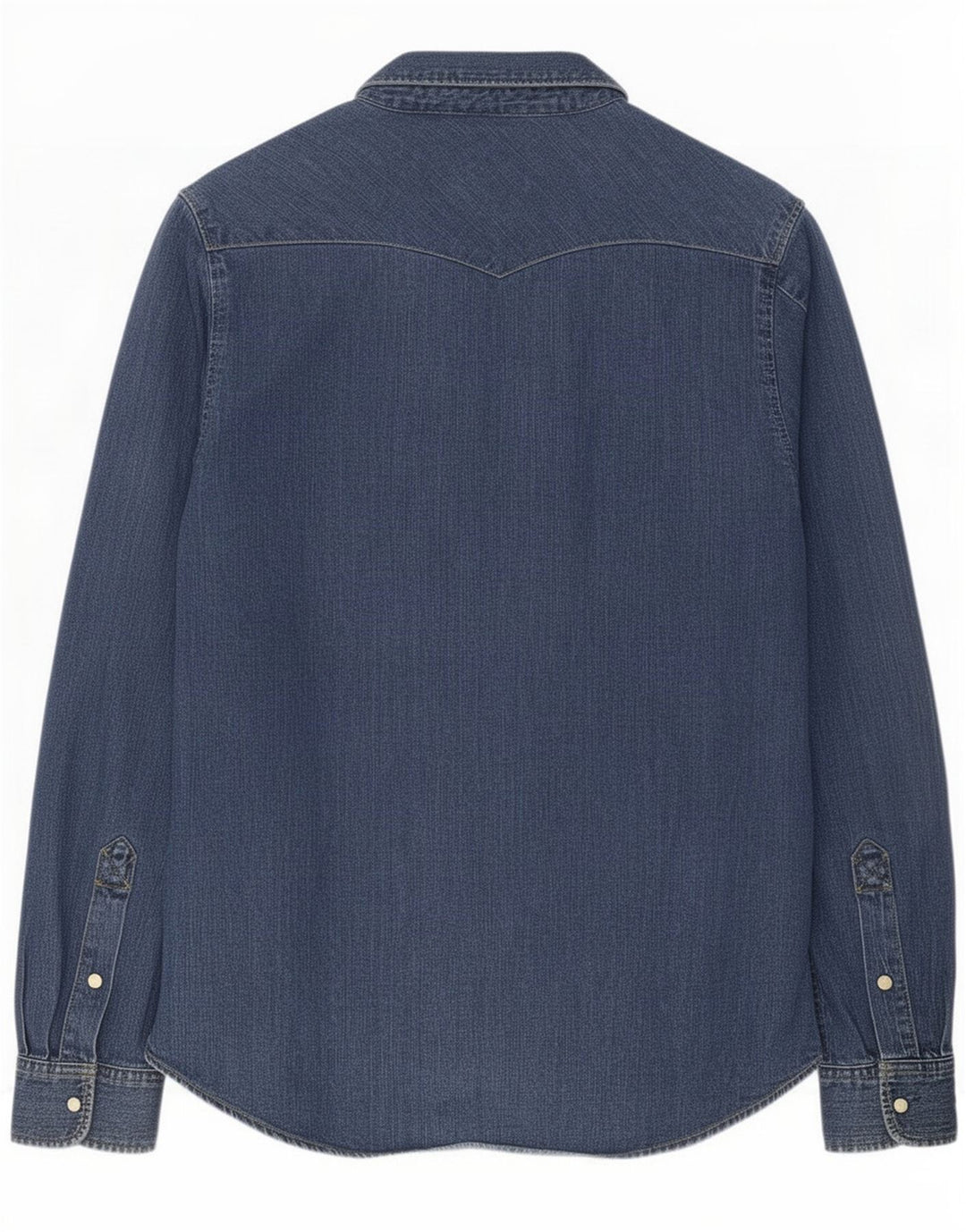 Lee Herren-Jeanshemd aus mittelblauer Baumwolle