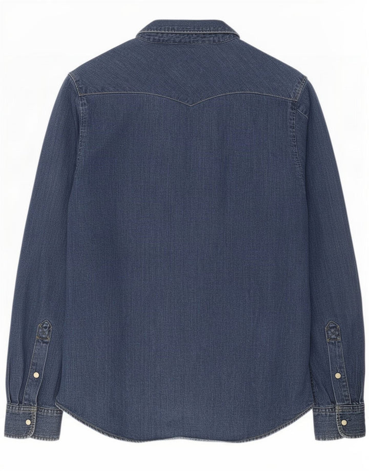Lee Herren-Jeanshemd aus mittelblauer Baumwolle