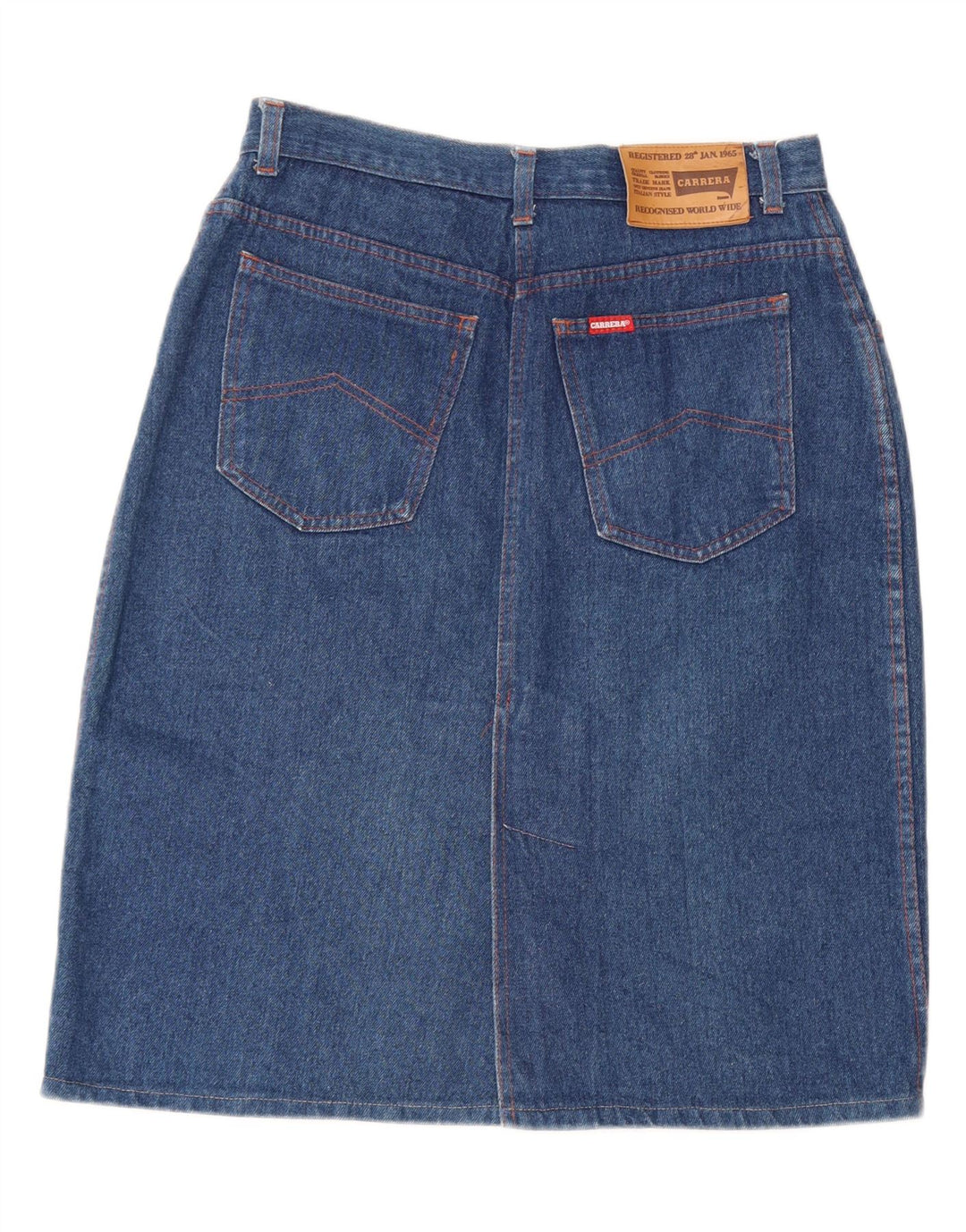 CARRERA Damen Jeansrock W32 Große blaue Baumwolle