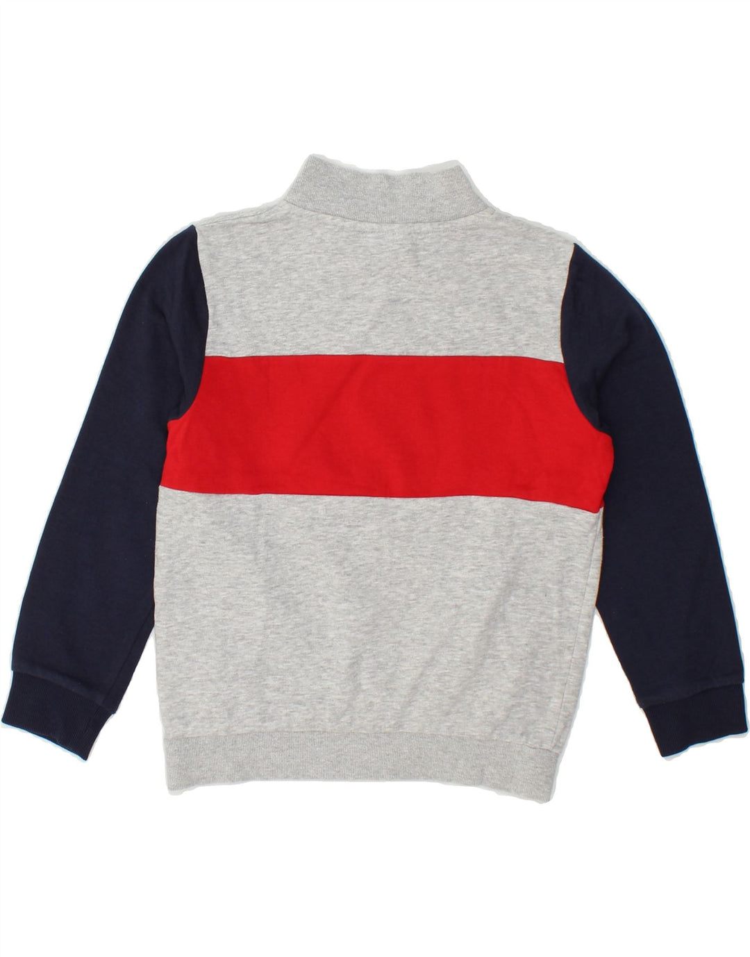 FILA Boys Graphic Tracksuit Top Jacket 7-8 Years Grey Colourblock Cotton Vintage Fila and Second-Hand Fila from Messina Hembry 