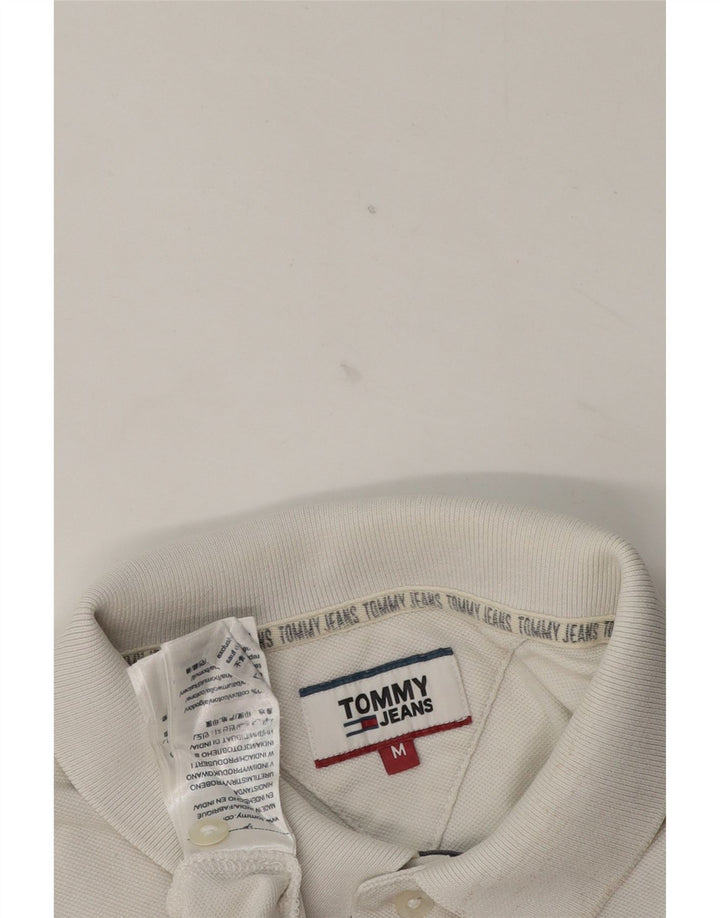 Tommy Hilfiger Herren-Poloshirt, mittelweiße Baumwolle