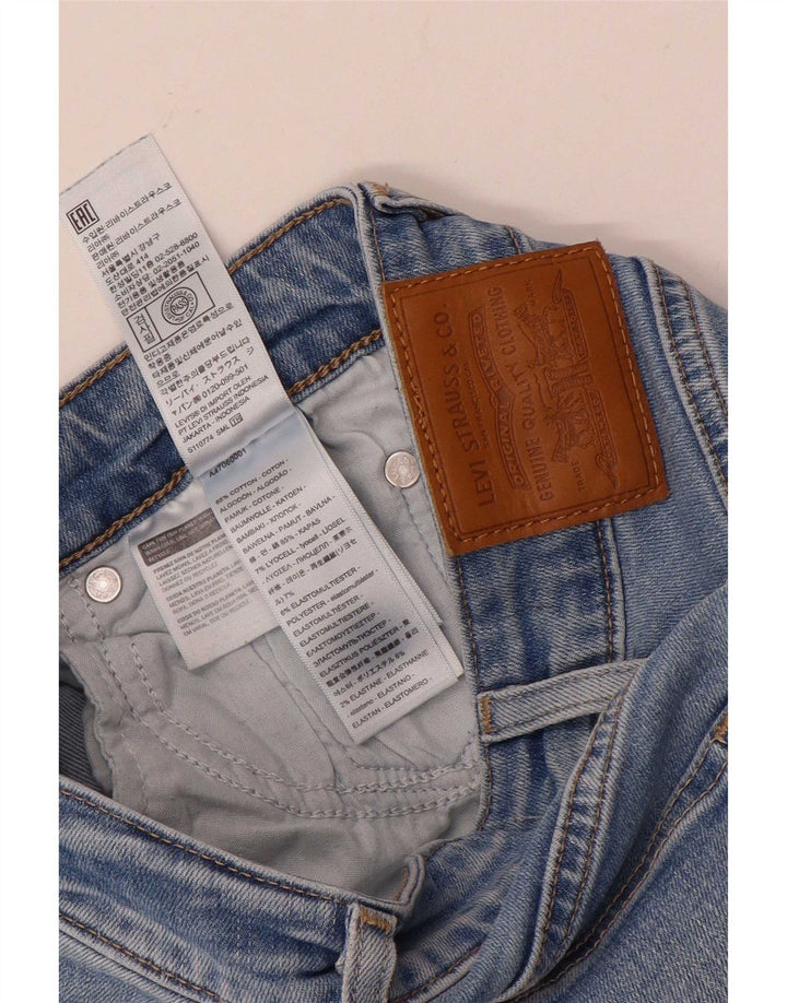 Levi's Damen 725 High Rise Bootcut Jeans W24 L28 Blaue Baumwolle
