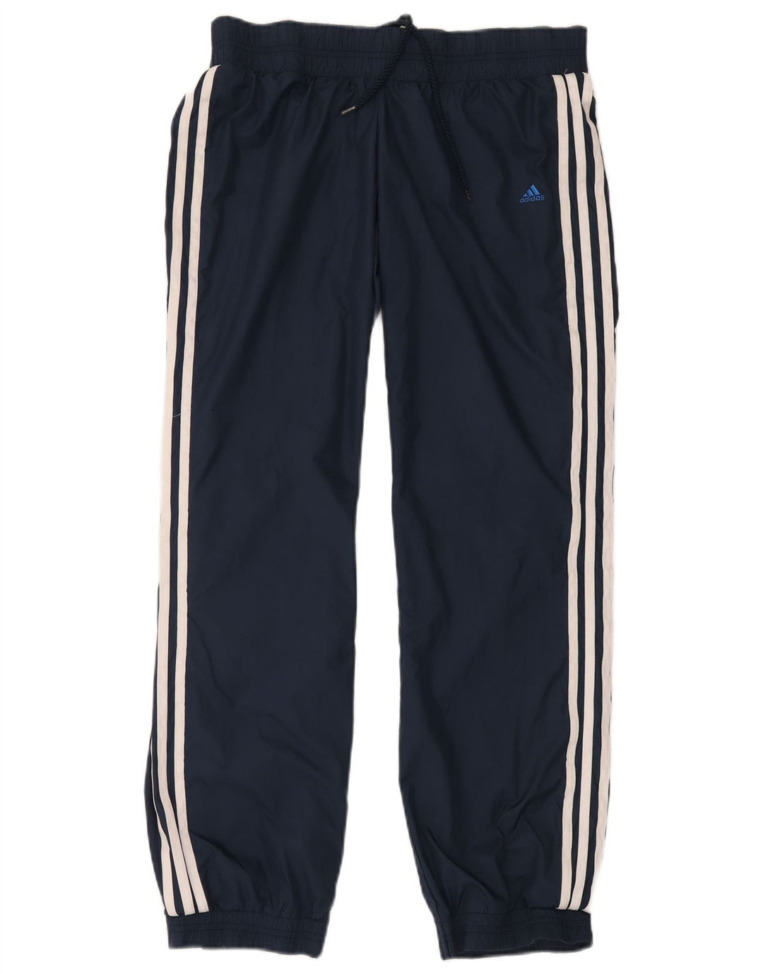 ADIDAS Damen Trainingshose Jogger UK 10 Small Marineblau Polyamid