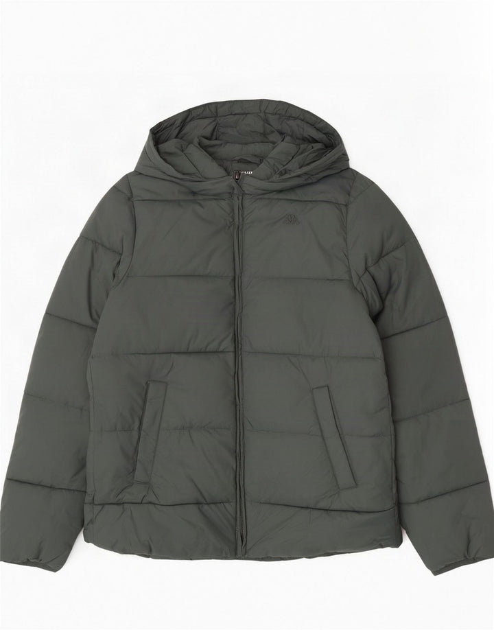Kappa Herren-Jacke mit Kapuze, gepolstert, UK 38, mittelgrün, Polyamid