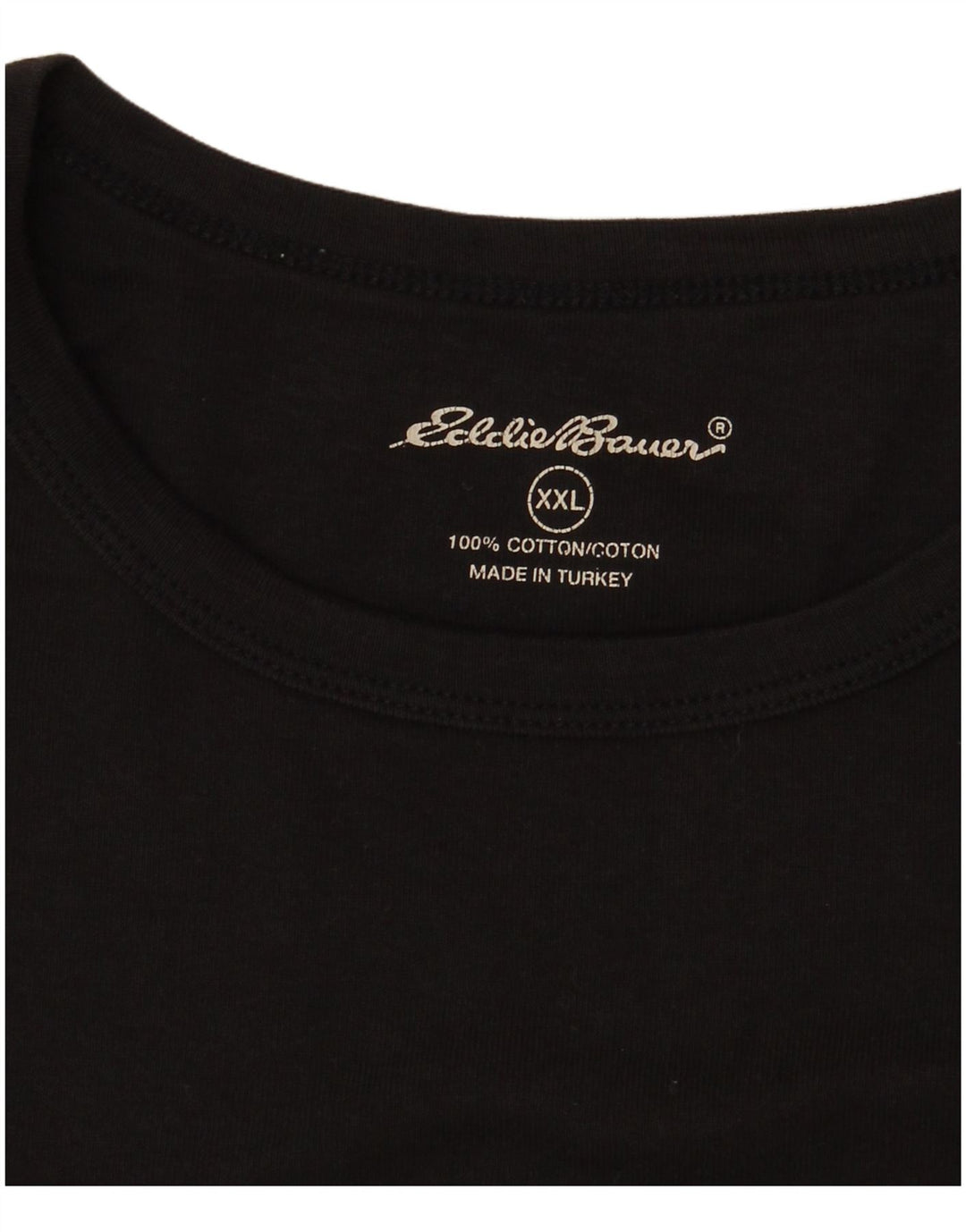 EDDIE BAUER Damen Weste Top UK 20 2XL Schwarz Baumwolle