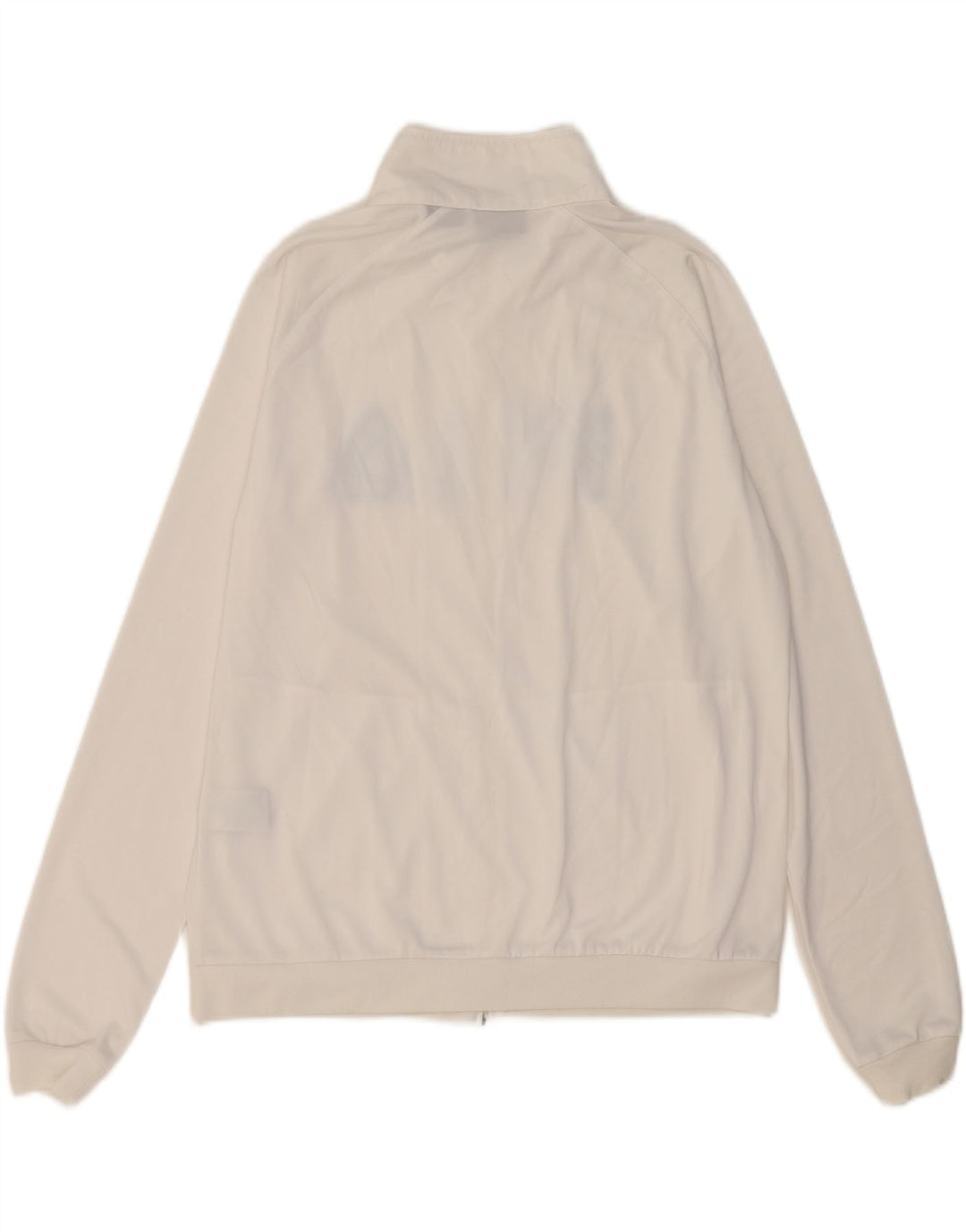 Fila Damen Grafik-Trainingsanzug-Top-Jacke UK 16 Large Weiß