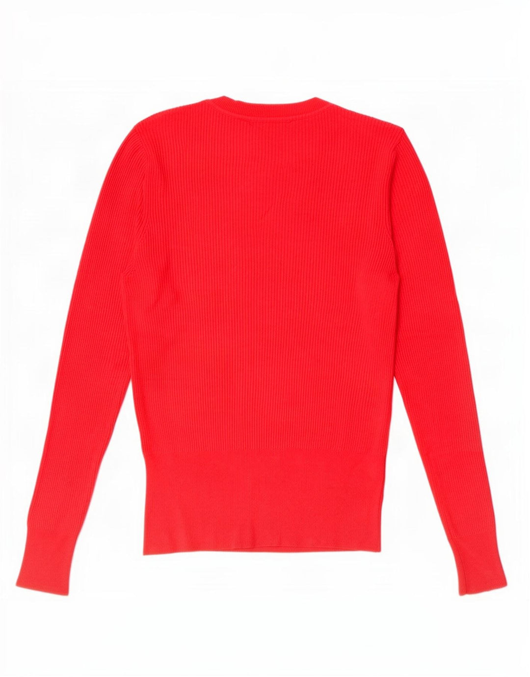 Marks & Spencer Damen-Pullover mit Rundhalsausschnitt, UK 14, Größe L, rote Viskose