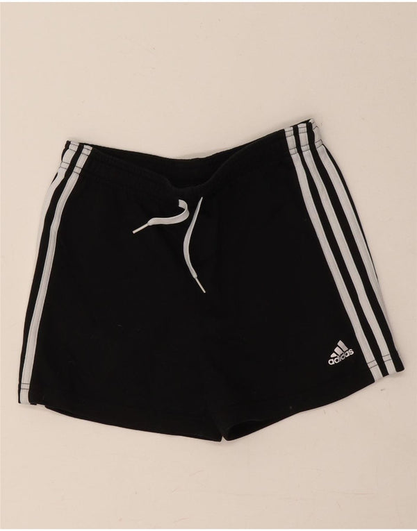 Adidas Sportshorts für Mädchen, 11–12 Jahre, schwarze Baumwolle