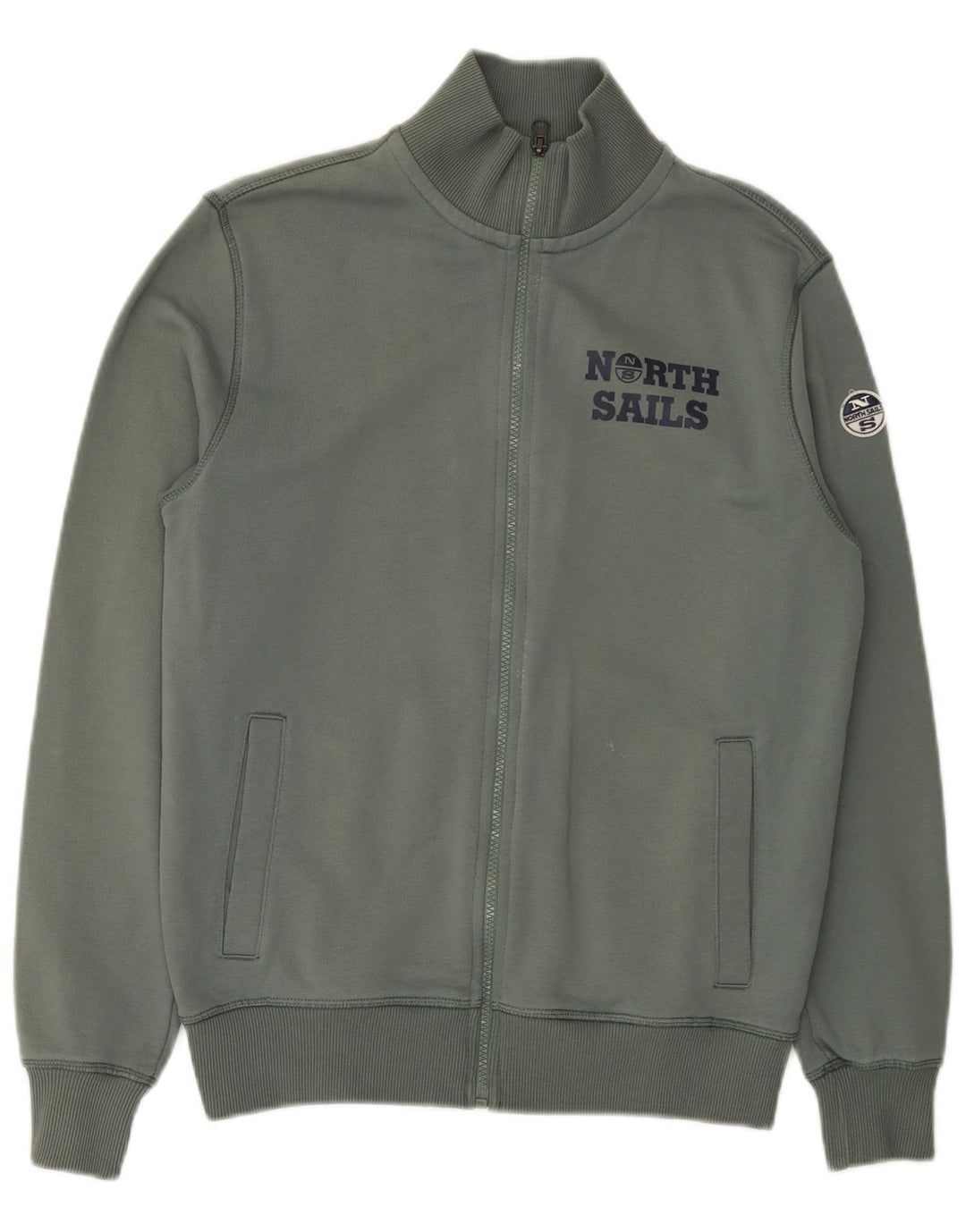 North Sails Herren-Trainingsanzug mit grafischem Oberteil, 2XS, grüne Baumwolle