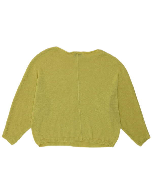 Zara Damen-Pullover, übergroß, U-Boot-Ausschnitt, Gr. 6, XS, Grün