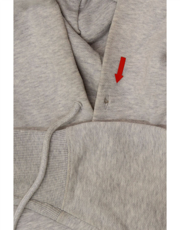 TOMMY HILFIGER Mens Graphic Hoodie Jumper Medium Grey Cotton Vintage Tommy Hilfiger and Second-Hand Tommy Hilfiger from Messina Hembry 