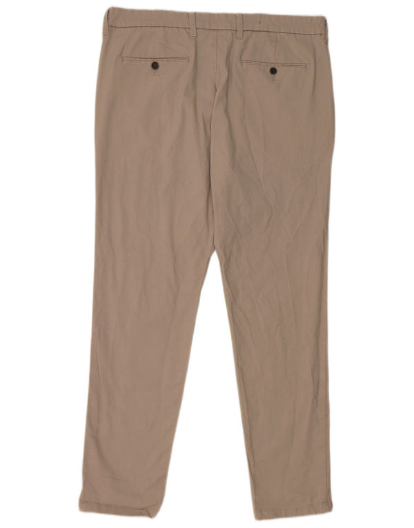 Marks & Spencer Damen Slim Fit Chinohose W38 L31 Beige Baumwolle