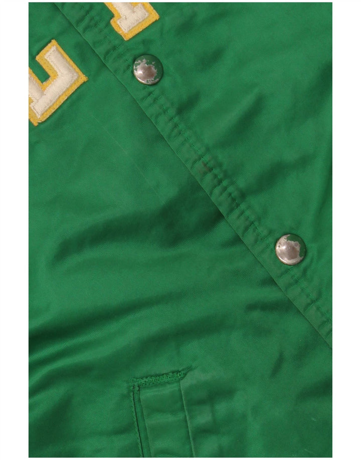STARTER Bomberjacke mit Celtics-Grafik für Jungen, 9–10 Jahre, mittelgrünes Nylon