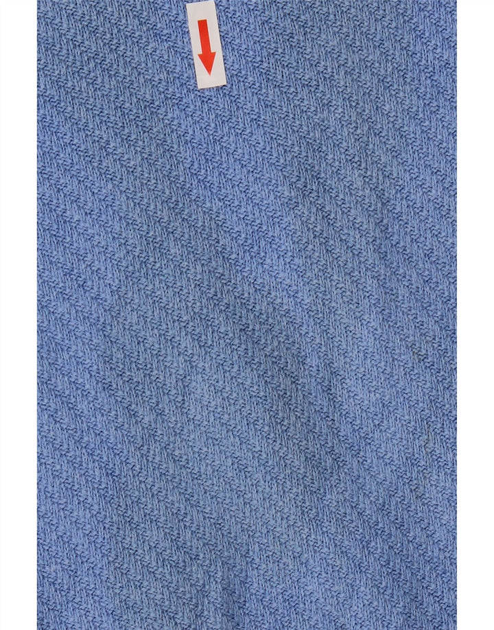 Marks & Spencer Herren-Pullover mit U-Boot-Ausschnitt, XL, blaue Baumwolle