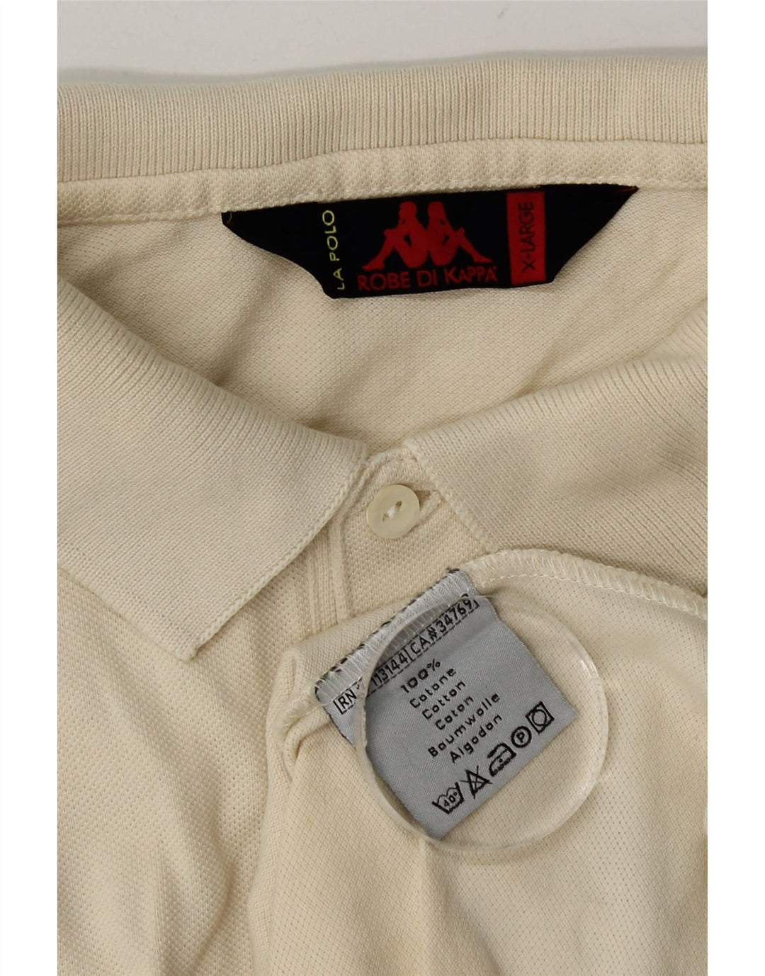 Kappa Herren Poloshirt XL Weiße Baumwolle