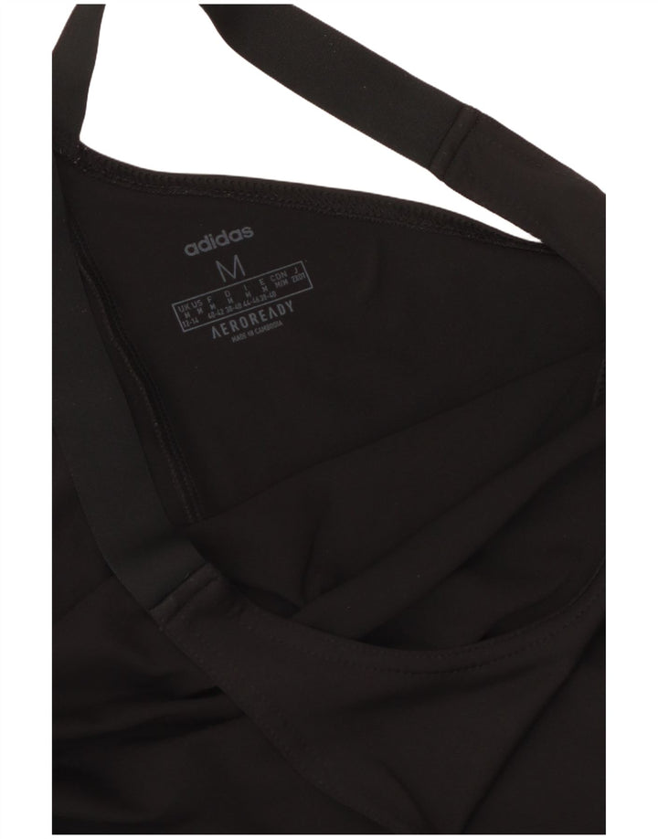 ADIDAS Damen Aeroready Weste Top UK 12/14 Medium Schwarz