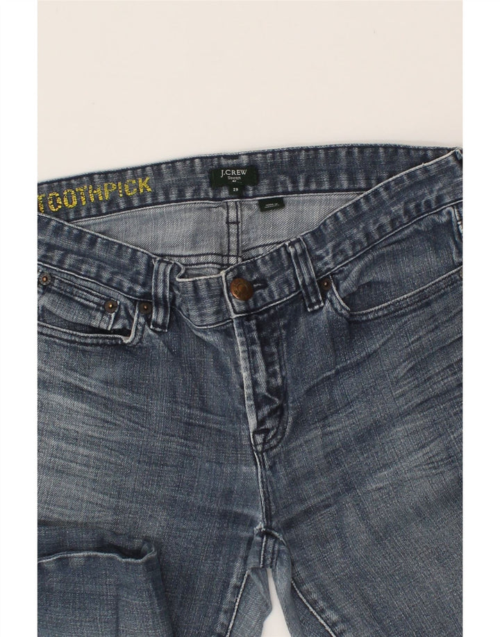J. CREW Womens Toothpick Slim Jeans W29 L30 Navy Blue Cotton Vintage J. Crew and Second-Hand J. Crew from Messina Hembry 