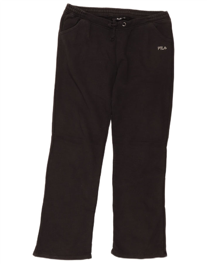 Fila Damen-Trainingshose, UK 14, mittlere schwarze Baumwolle