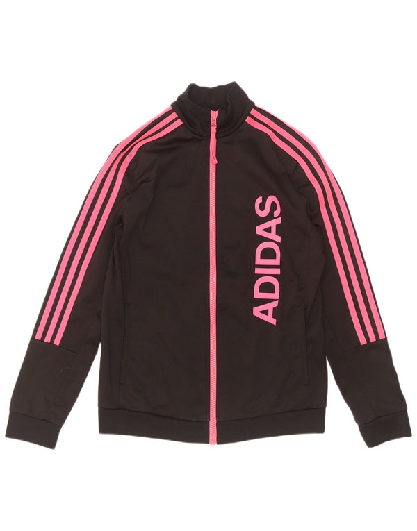 Adidas Damen Graphic Full Trainingsanzug UK 12/14 Mittelschwarzes Polyester