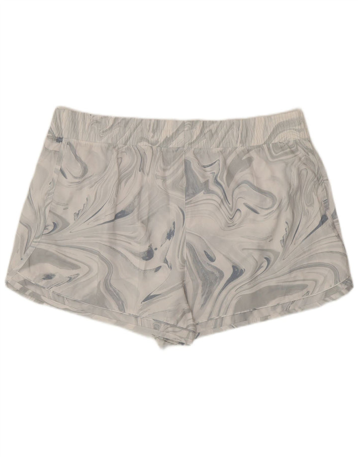 Fila Damen Sportshorts UK 20 2XL Graues Batik-Polyester
