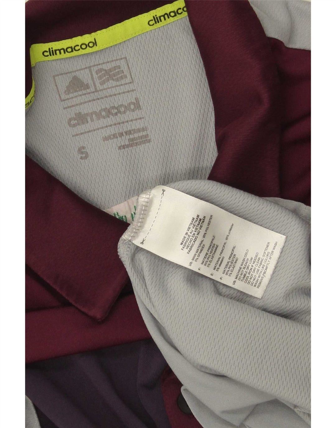 Adidas Climacool Poloshirt für Herren, klein, grau, Colourblock-Polyester
