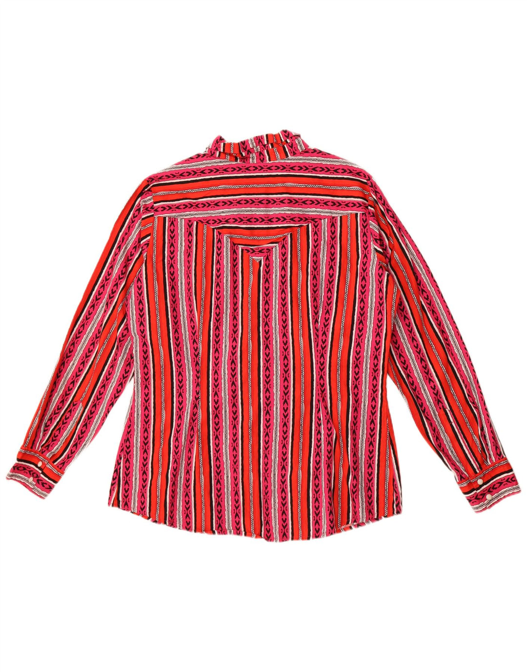 Wrangler Damen Retro-Hemd UK 16, groß, mehrfarbig, gestreift, Baumwolle