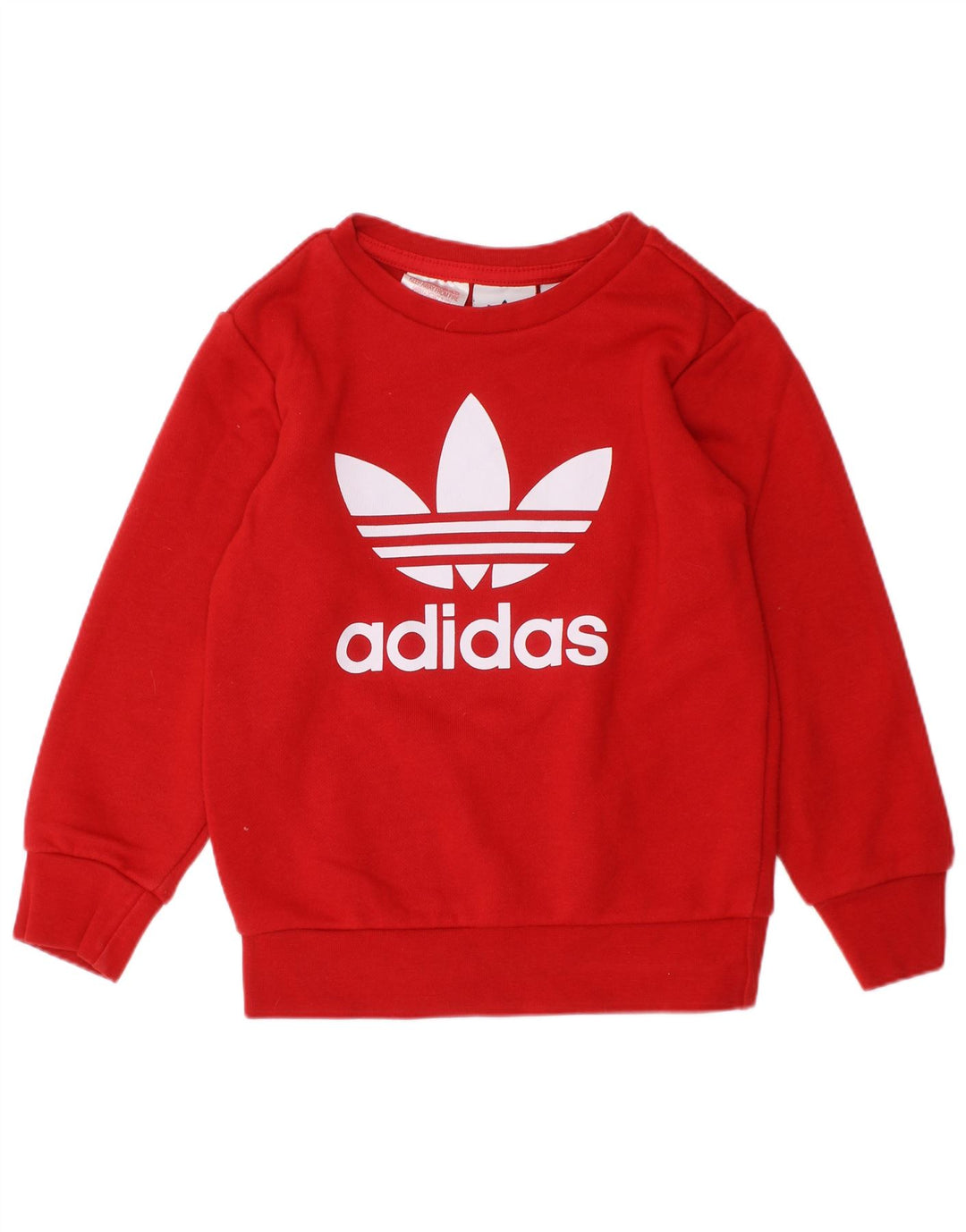 ADIDAS Mädchen-Sweatshirt mit Grafik, 2–3 Jahre, rote Baumwolle