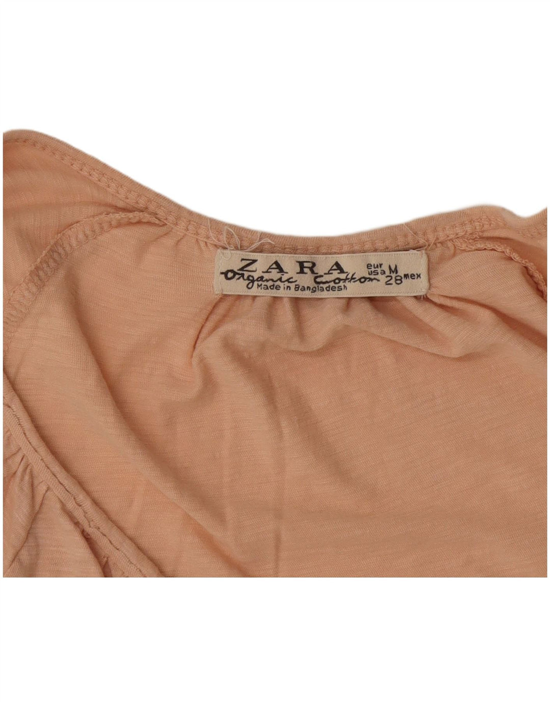 Zara Damen Top Langarm UK 12 Mittelrosa meliert