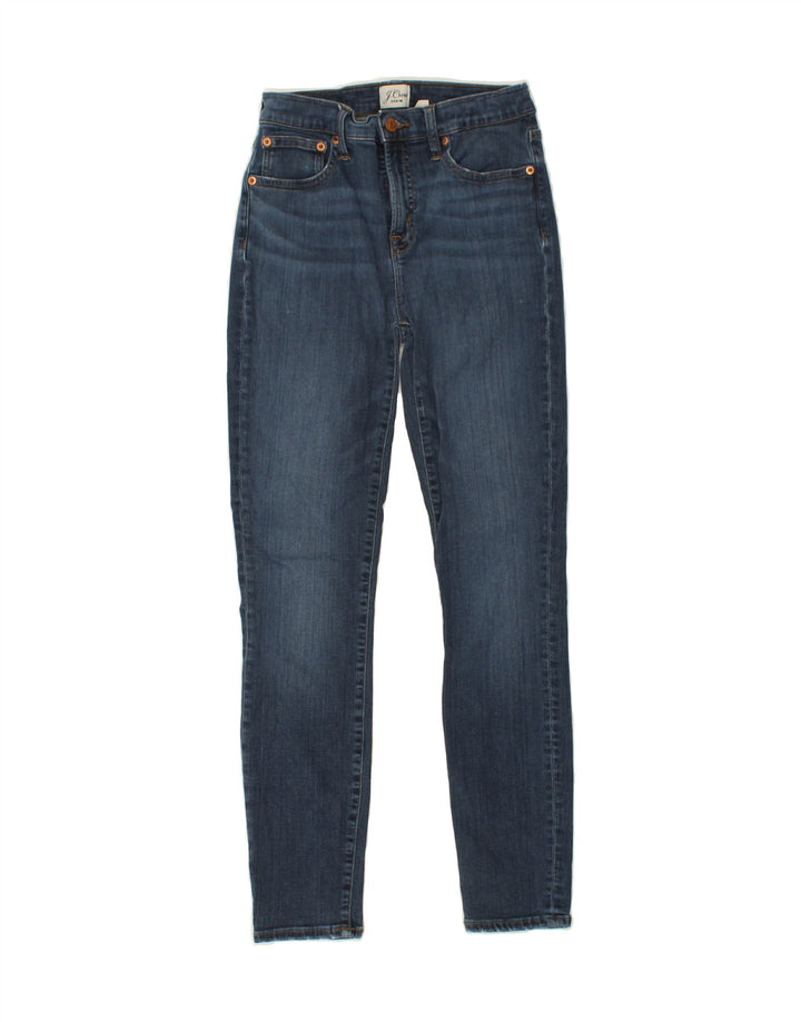 J. CREW Womens Skinny Jeans W25 L27 Blue Modal Vintage J. Crew and Second-Hand J. Crew from Messina Hembry 