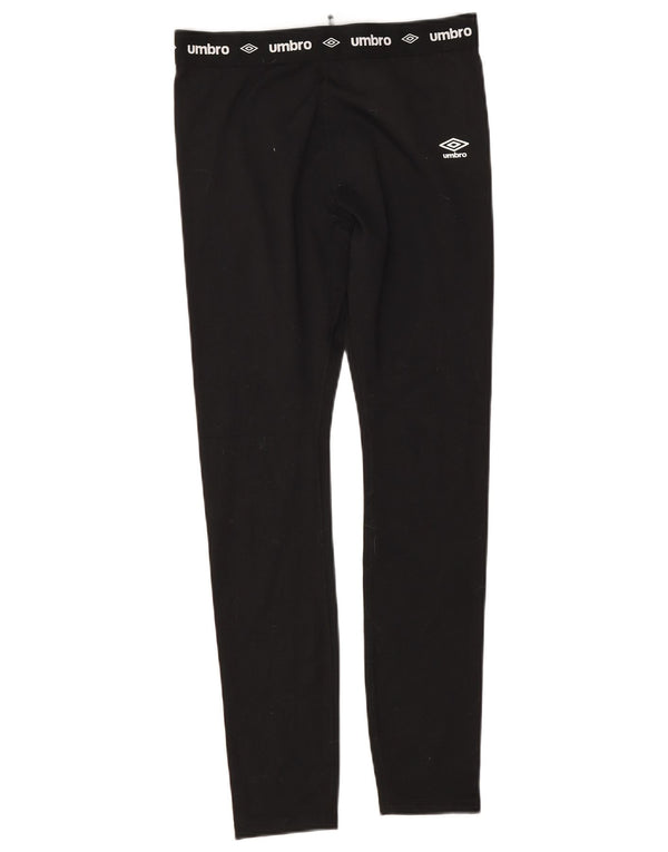 Umbro Mädchen-Leggings, 15–16 Jahre, W26, schwarzes Polyester