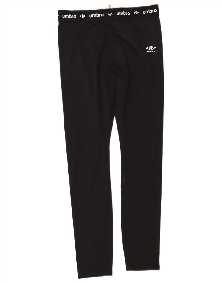 Umbro Mädchen-Leggings, 15–16 Jahre, W26, schwarzes Polyester