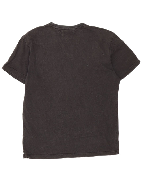 Tommy Hilfiger Herren T-Shirt Top Large Schwarz Baumwolle