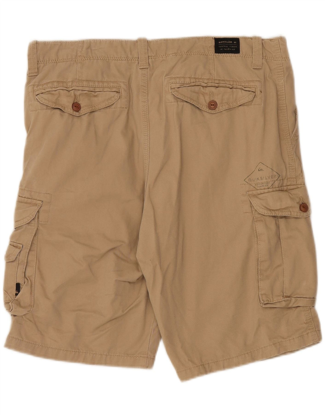QUIKSILVER Herren Cargoshorts W34 Large Beige Baumwolle