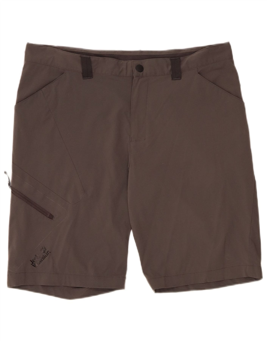 Jack Wolfskin Herren-Cargoshorts mit normaler Passform, UK 42, L, W35, Grau, Polyamid