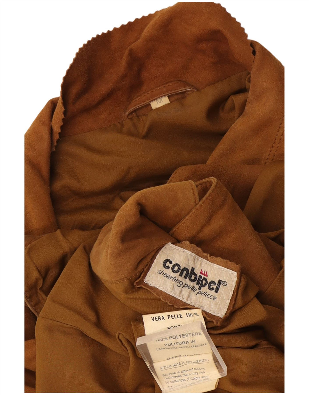 Conbipel Damen-Blazerjacke aus Wildleder mit 3 Knöpfen, UK 14, mittelbraunes Leder
