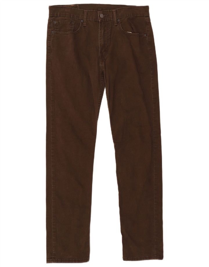 LEVI'S Herren 502 Slim Tapered Jeans W32 L34 Braune Baumwolle