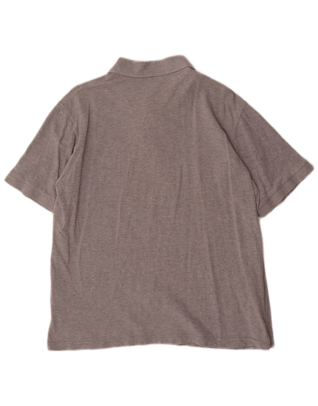 DOCKERS Herren Khakis Poloshirt Mittelgrau meliert Baumwolle