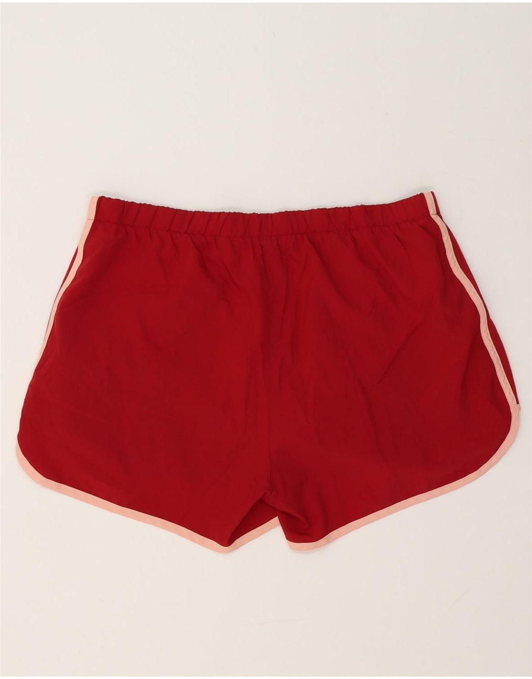 ADIDAS Damen Climalite Sport Shorts UK 14 Large Rot Polyester