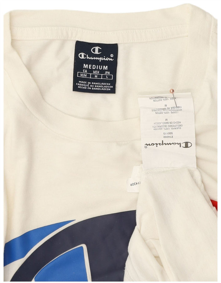 Champion Herren-T-Shirt mit Grafik, mittelweiße Baumwolle